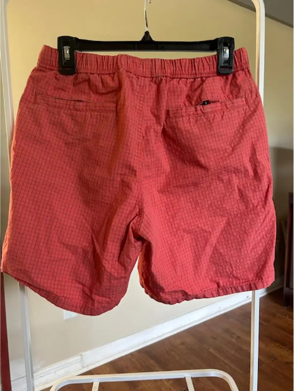 J. Crew Men's Red Checkered Casual Shorts Size S